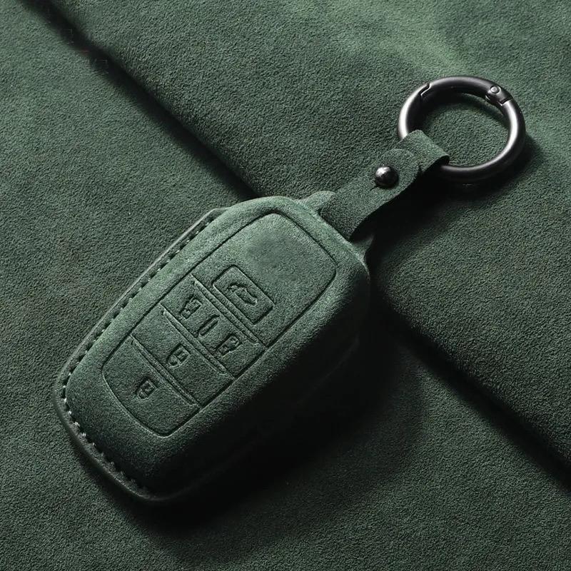 

Suede Faux Leather Car Key Case Cover Protective For Toyota Vellfire Alphard 30 Series Previa Tarago 5 6 Accessory