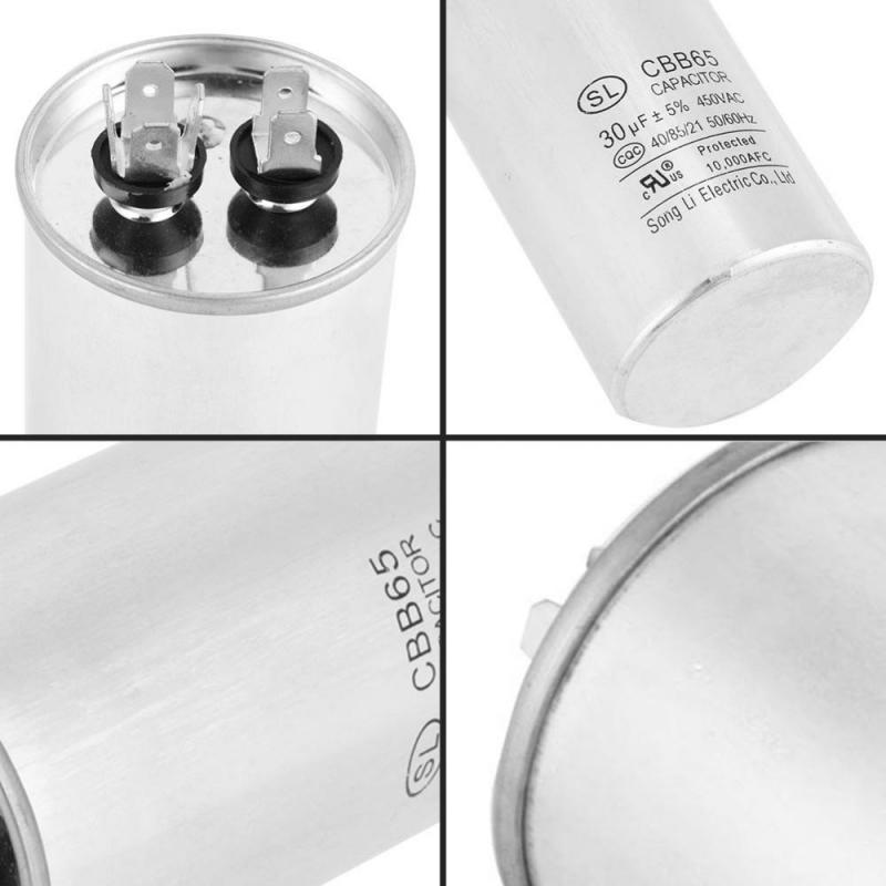 CBB65 30uF AC 450V Cylindrical Motor Capacitor for Air Conditioner Refrigerator CBB65 30uF AC 450V Cylindrical Motor Capacitor for Air Conditioner Refrigerator