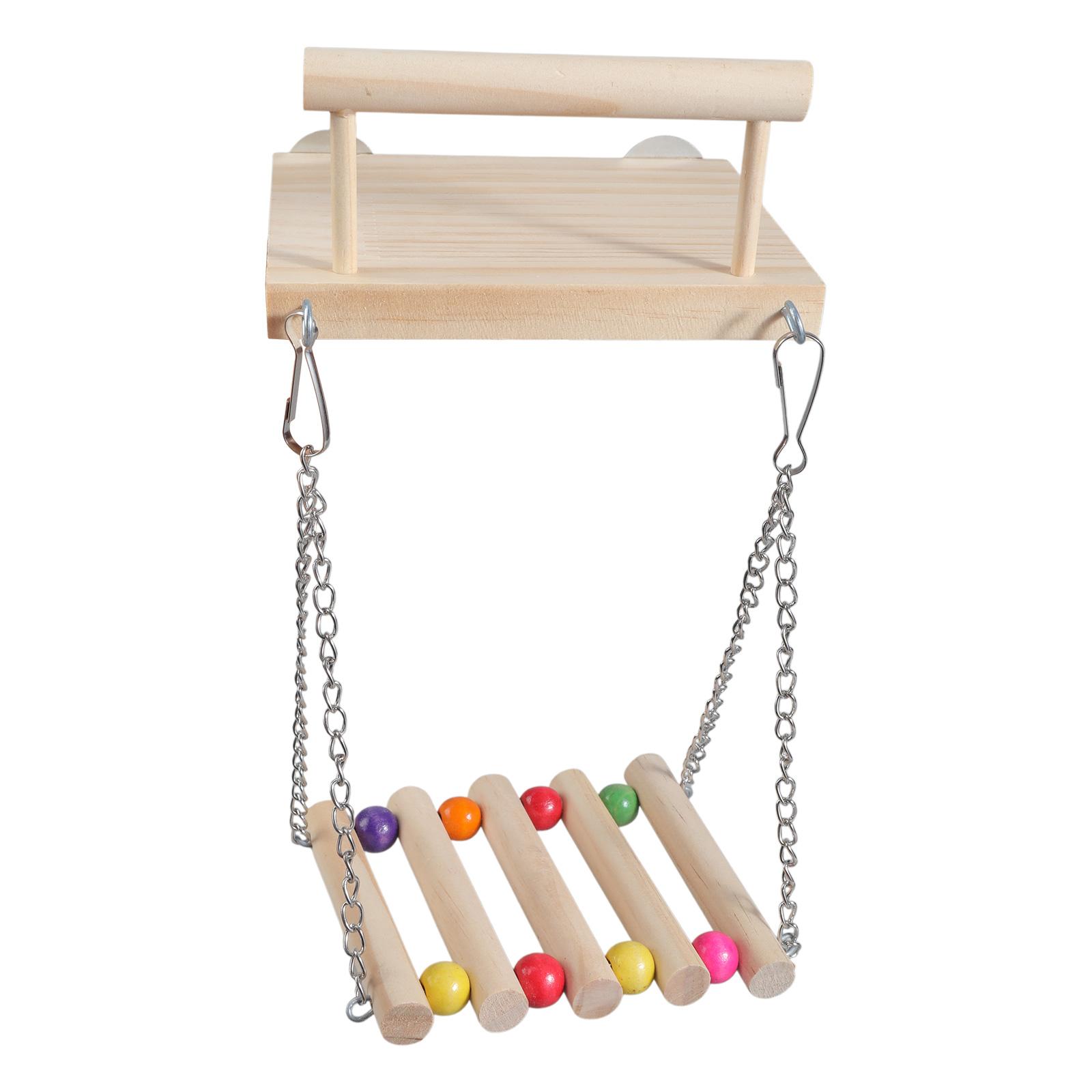 

Swing Toy for Bird Perch Stand Grinding Scratchers Perch Hammock Molar Chew Toy for Parrots Parakeets Toy Bird C