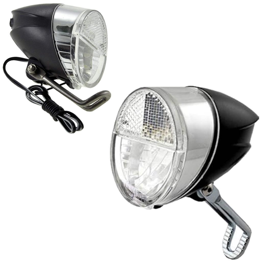 FRONT DYNAMO BIKE LAMP WITH SUPPORT