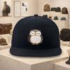 Schlafende Eule Aufdruck Polyester Baseballkappe Unisex Snapback Street Hiphop Hut Lässig Outdoor