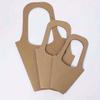 10 Piezas Bolsas de Embalaje para Decoración de Ramo de Flores de Papel Kraft con Asas, Bolsas Sencillas de Papel Kraft Marrón para Ramo de Flores de Boda