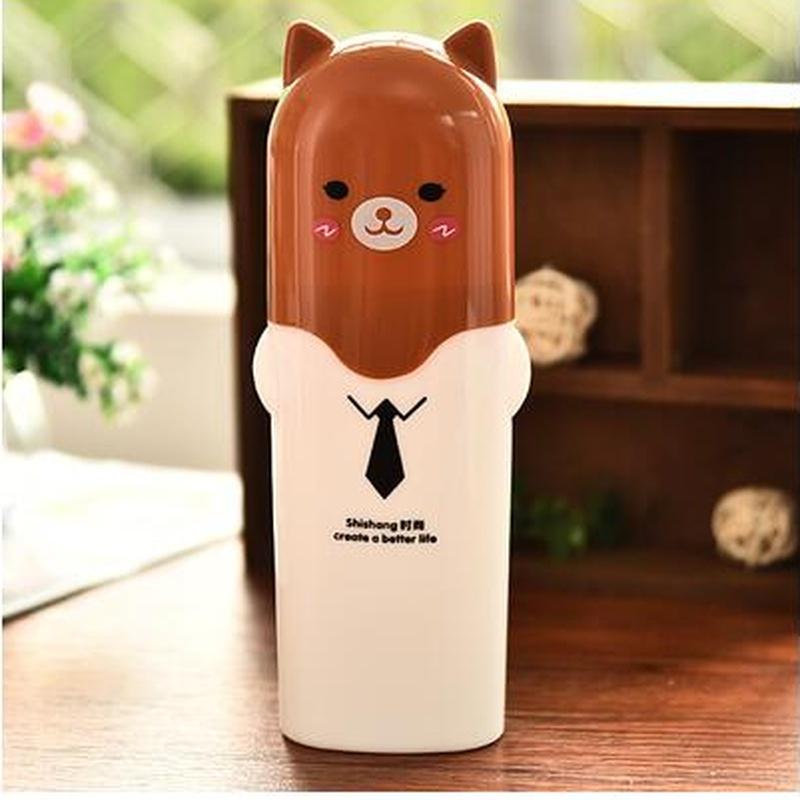 Bath Travel Outdoor Personal Clean Tool Portable Utility Toothbrush Holder Toothpaste Tower Plastic Tooth Cup Home Supplies
