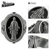 Artemis Classic Black Virgin Mary Free Size Silver Accessories for Men and Brand Silver 925 Sterling Silver Ring, (ac-acr0220), Women, Jewelry, Ring,