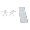 Wall Mounted Shelf Hole Free Installation Small Doll Shape Large Capacity Plastic Stable Load