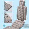 Bath Pillow for Adults, Suction Cup Bath Tub Mat, Soft Comfortable Shower Cushion for Bathtub