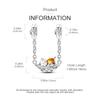Original Charms Copper Cat Hammock Double Ring Pendant & Swing Charms Fits 3Mm Original Bracelet Women Diy Jewelry