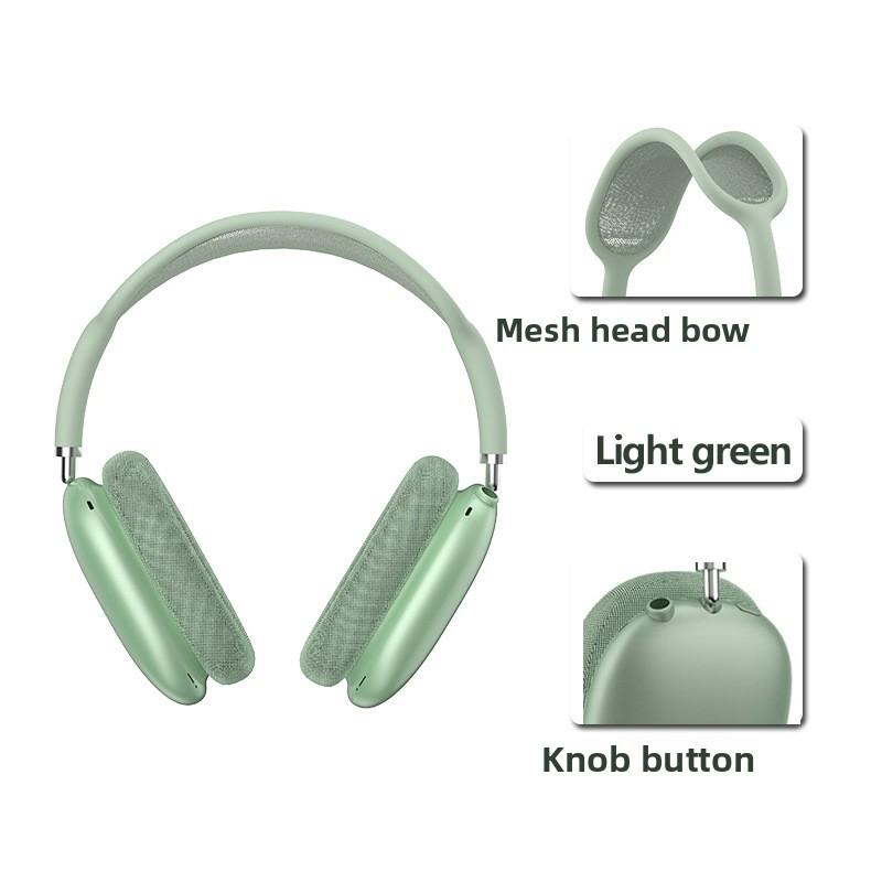 Bluetooth 5.4 Headset Mesh Head Bow True Wireless Knob Keys Music