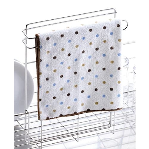 PEARL METAL Stainless Steel Dish Towel Rack, Made In Japan, for Dish Drainers and Baskets, HB-1784