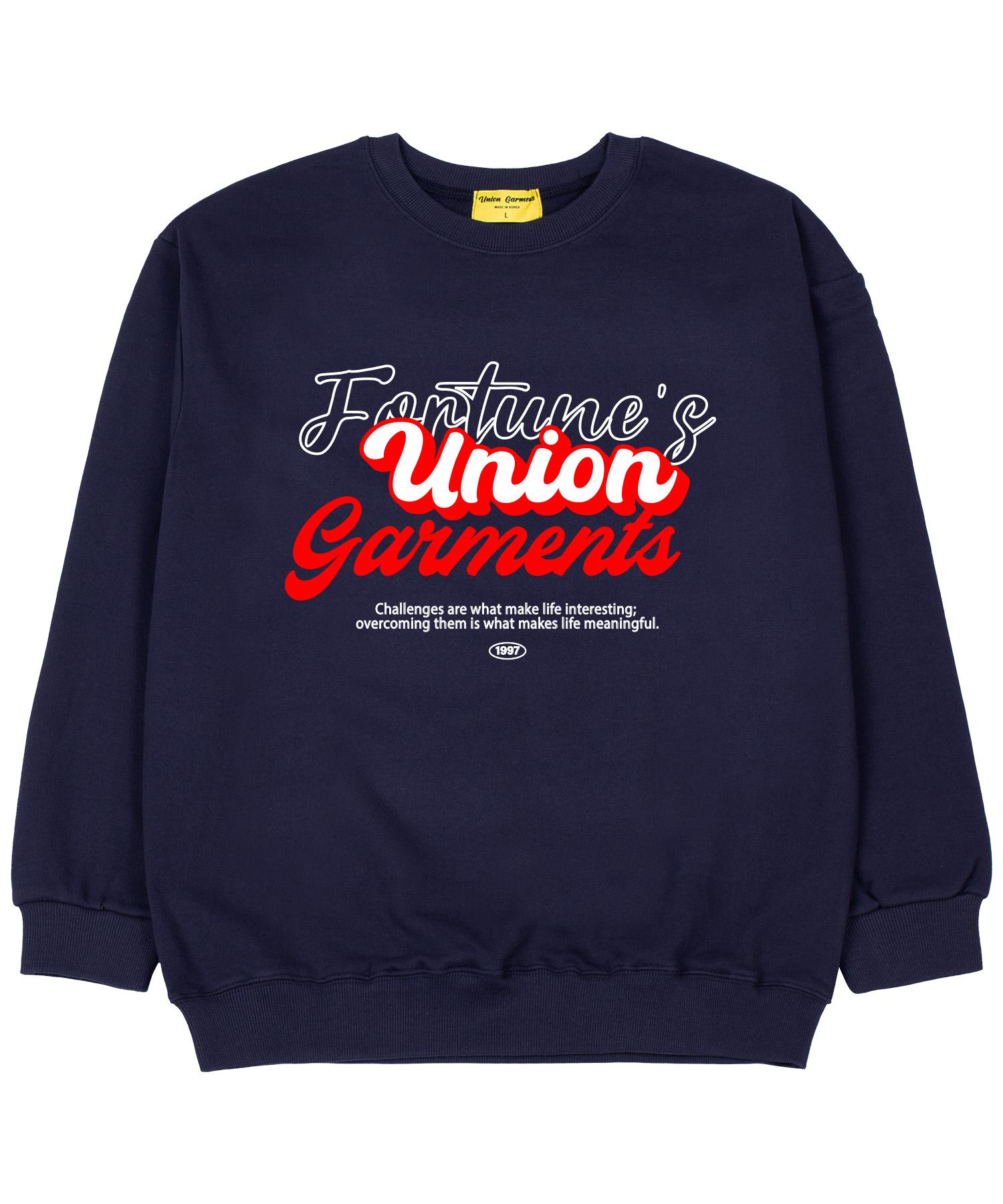 Union Garments Толстовка оверсайз из французского терри Challenge Garments Темно-синяя M