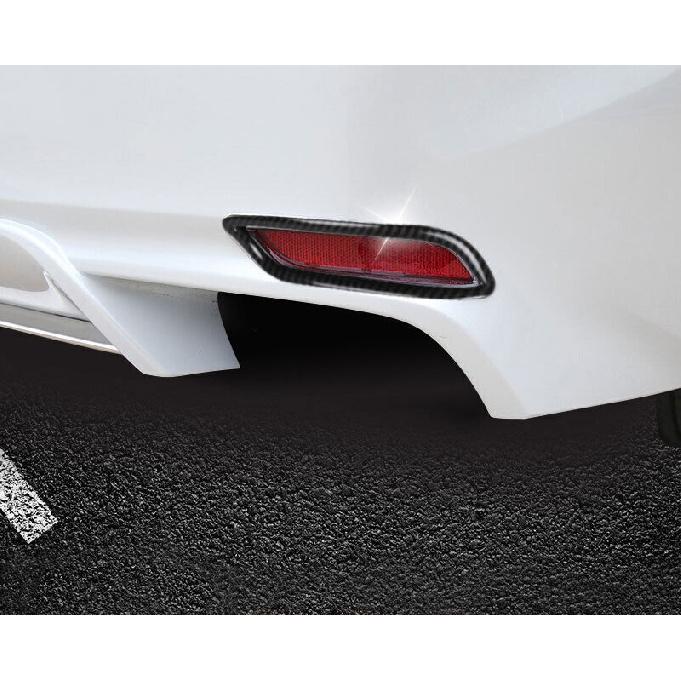 For Toyota Camry SE 2018-2024 Carbon Fiber Rear Fog Light Eyelid Molding Frame