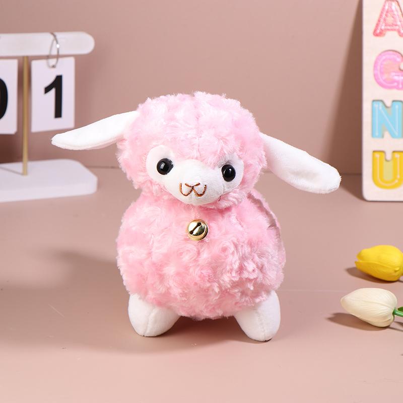 

1 шт. стоящее животное овца плюшевая мягкая игрушка животные куклы мода мультфильм плюшевые игрушки животные колокольчики овца розовый