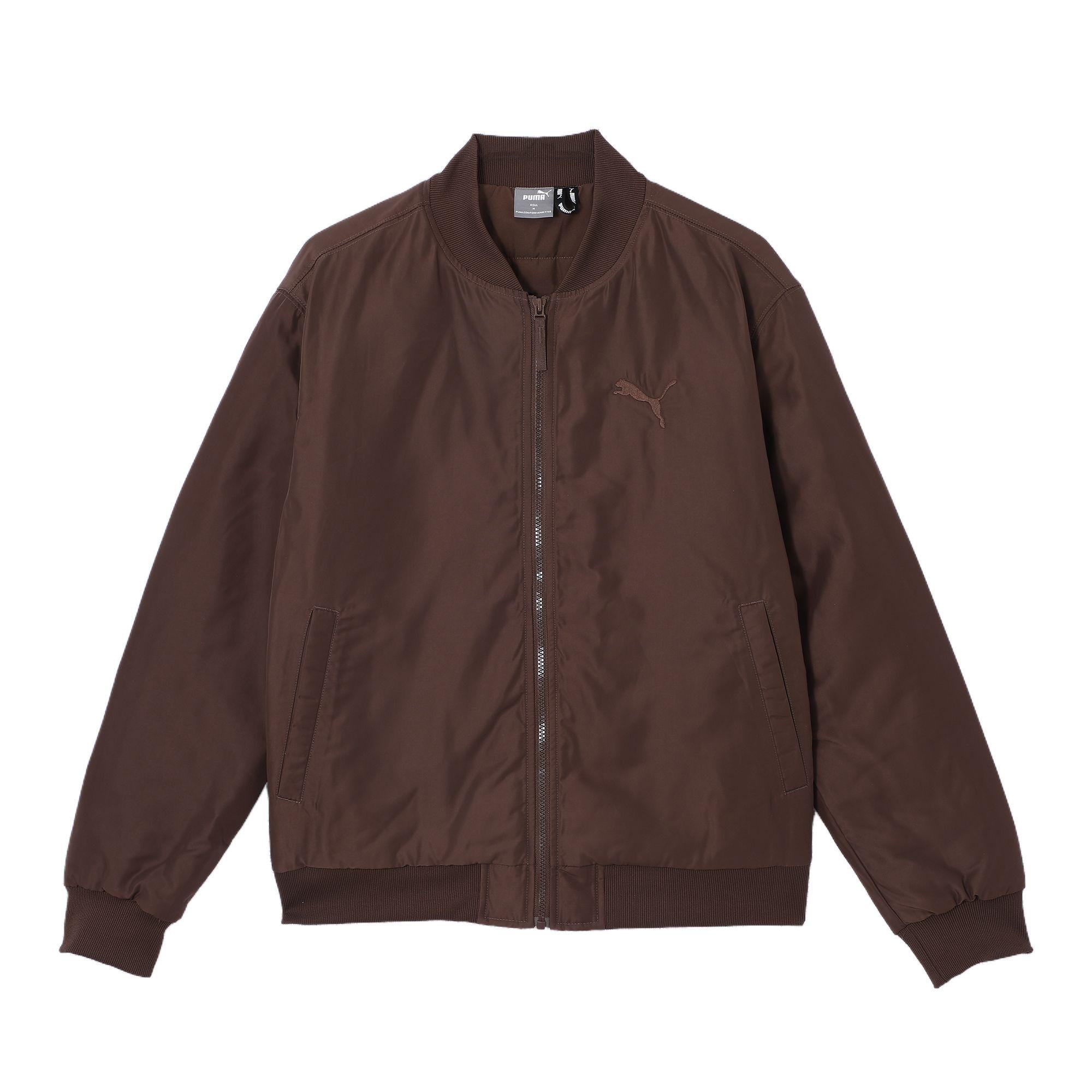 

PUMA Men s Classic MA-1 Style Bomber Jacket Brown 685352-65 XL