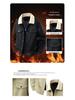 Men's American Retro Suede Plush Top Coat - Casual Winter Jacket with Extra Velvet and Thickness.