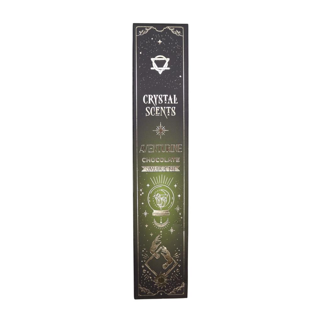 Aventurine Crystal Scents Smudge Incense – Chocolate