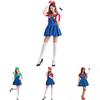 Women's Super Mario Bros Luigi Costume With Breathable Spandex And Exquisite Workmanship