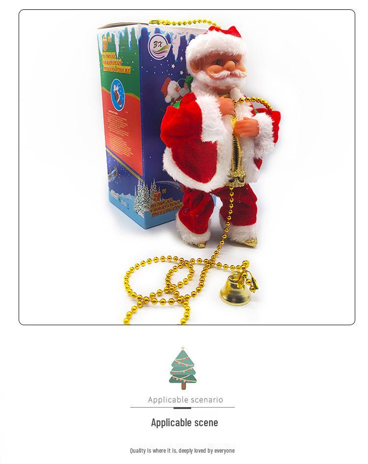 European Christmas Climbing Santa Electric Toy and Decoration