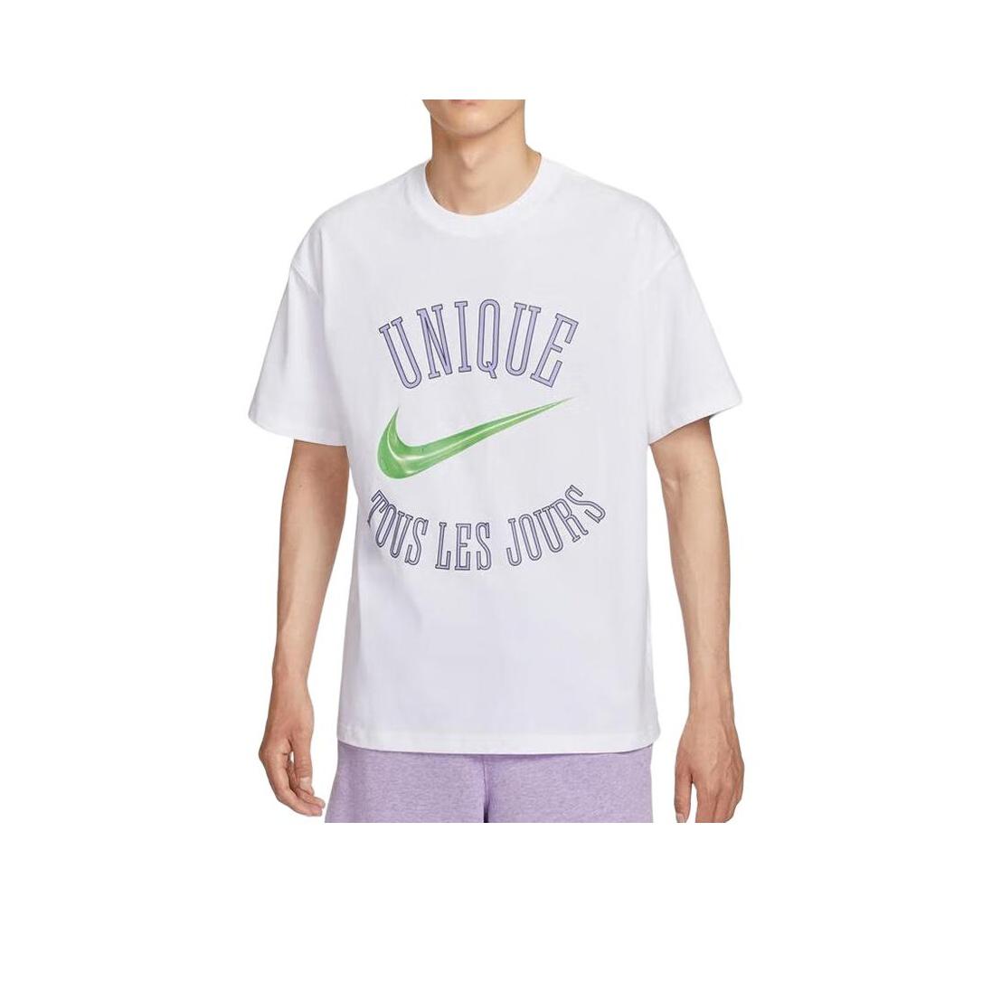 

Nike Дышащая Модная Повседневная Удобная Футболка с Коротким Рукавом Мужские Топы HV1696-100 S