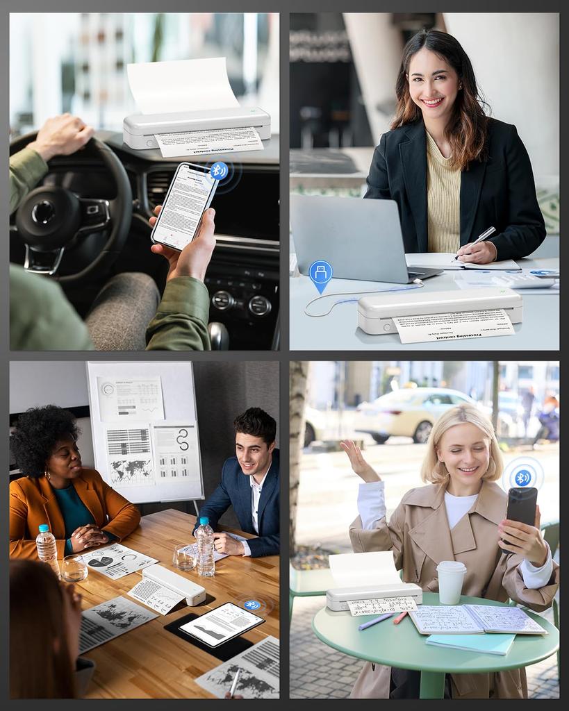 Itari M834 Mobile Printer A4 A compact and portable printer that is easy to Compatible with a wide range of it can print in wide sizes of With