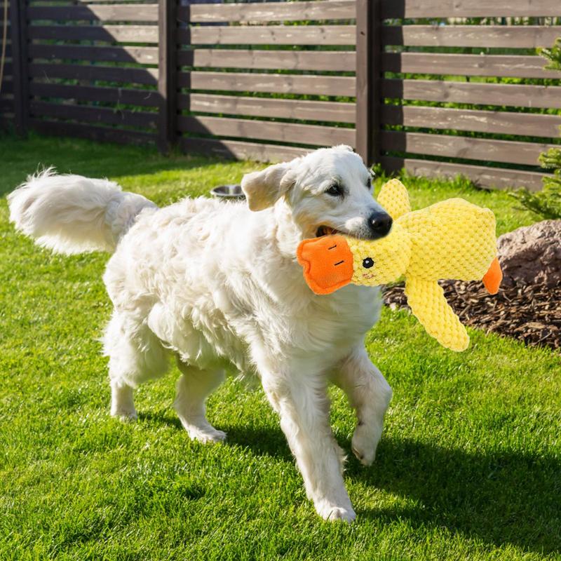 3 Dimensiuni Jucărie Câine Pluș Companie Rață Dormind Rezistent la Mușcături Măcinarea Dinților Sunet Relief Jucărie Sunet Rață Câine Animal de Companie Instrument de Relaxare