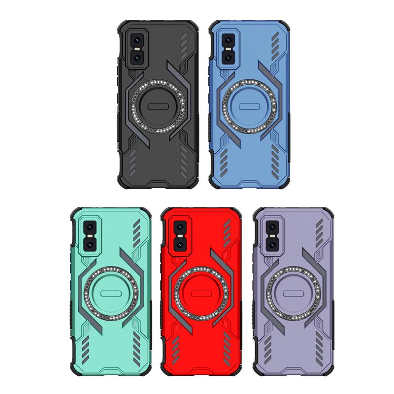 KEYSION Hollow Heat Dissipation Case for Infinix GT 30 Pro 5G TPU+PC Magnetic Cooling Shockproof Phone Cover for Infinix GT 30
