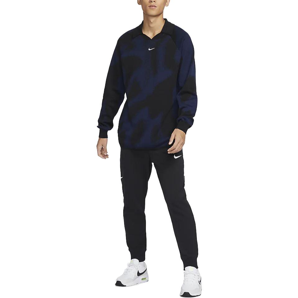 Nike Sweaters Men's Dark Navy Blue Lapel Moderate Other FD7285-410