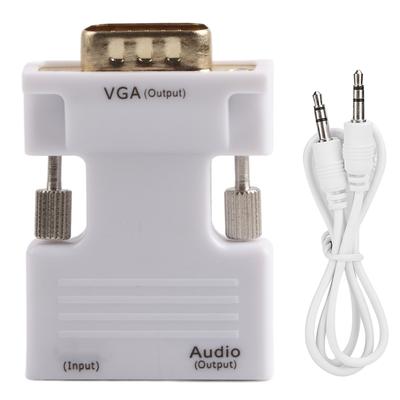 1080P HD Multimedia Interface To VGA O Video Converter Adapter with 3.5mm Cable for PC Laptop TV