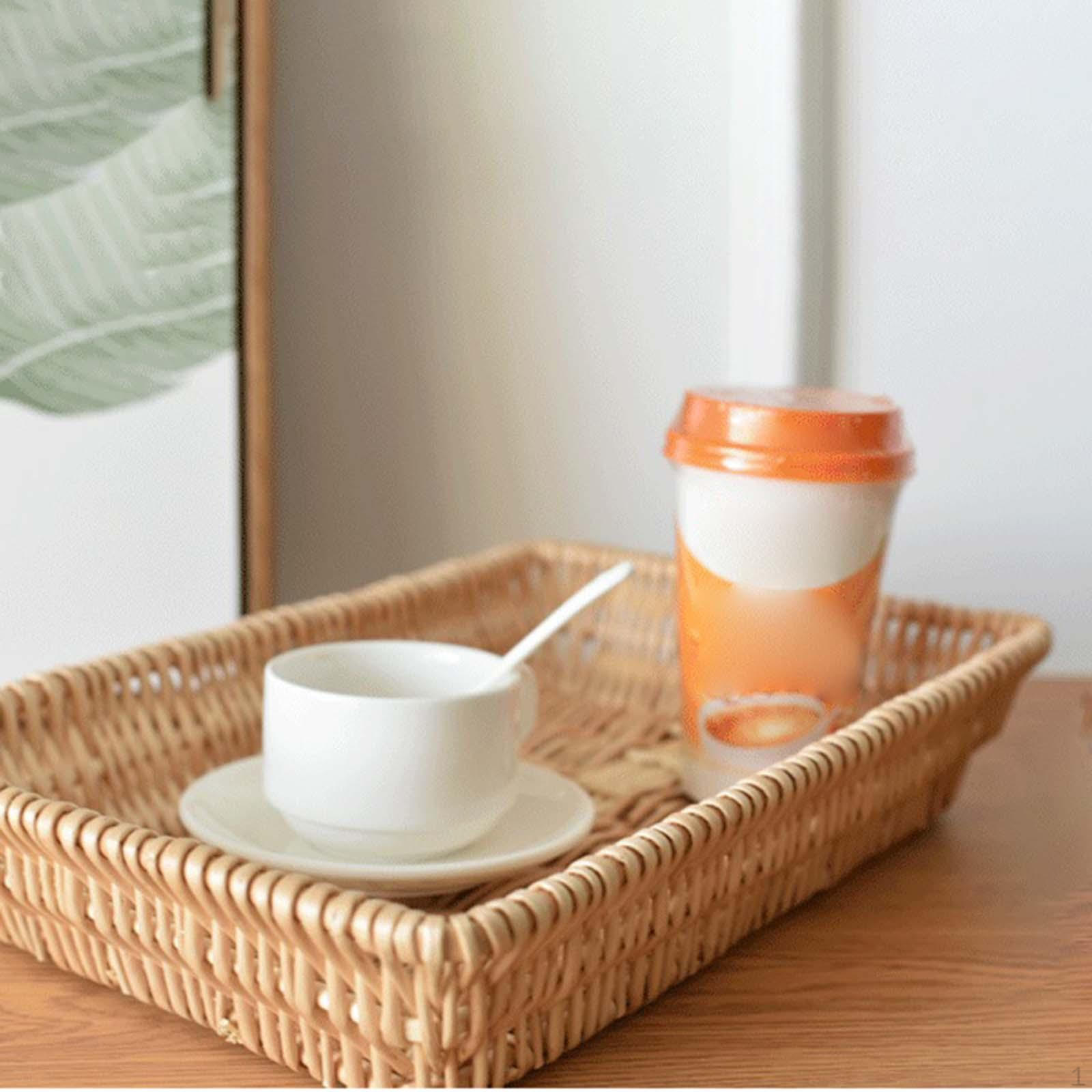 

Корзины для хранения из ротанга в фермерском доме, органайзер для хлебных корзин с фруктами, декоративные для ванной комнаты