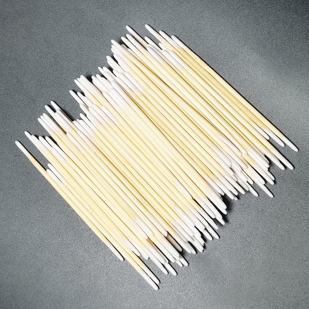 Microblading Cotton Swab with Wood Sticks Cotton Swabs Pointed Tip Dual-ended Cotton Tipped Applicator Makeup Remover