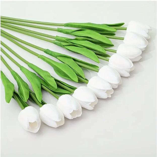 Simulated Tulip Home Decoration PU Feel, Simulated Flowers, Fake Flowers, Flower Arrangement for Landscaping