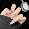 Nail Stickers Drawn Ink Landscape Painting Art For Whitening And Detachable