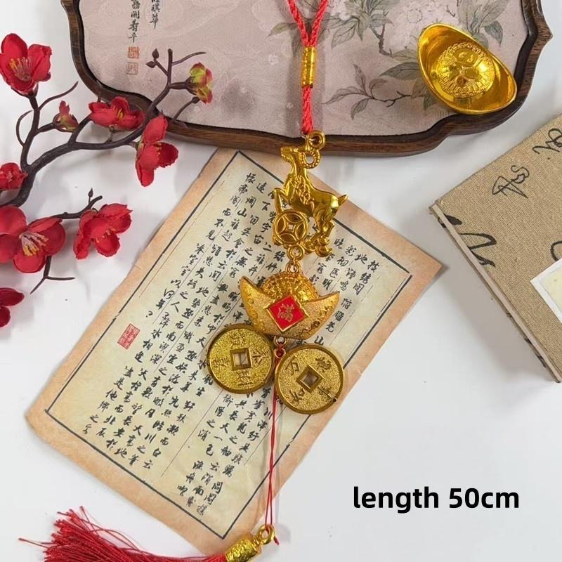 1Pcs 2027 Chinese Goat Year Decor Red Tassel Cute Lucky Hanging Ornament for Spring Festival Housewarming Gift