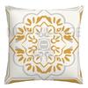 Yellow white geometric linen pillowcase sofa cushion cover home decoration can be customized for you 40x40 45x45 50x50 60x60