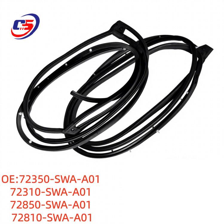 07-11 CRV Door Seal & Frame Rubber Strip (72350-SWA-A01, 72850-SWA-A01) Front Left Door Seal