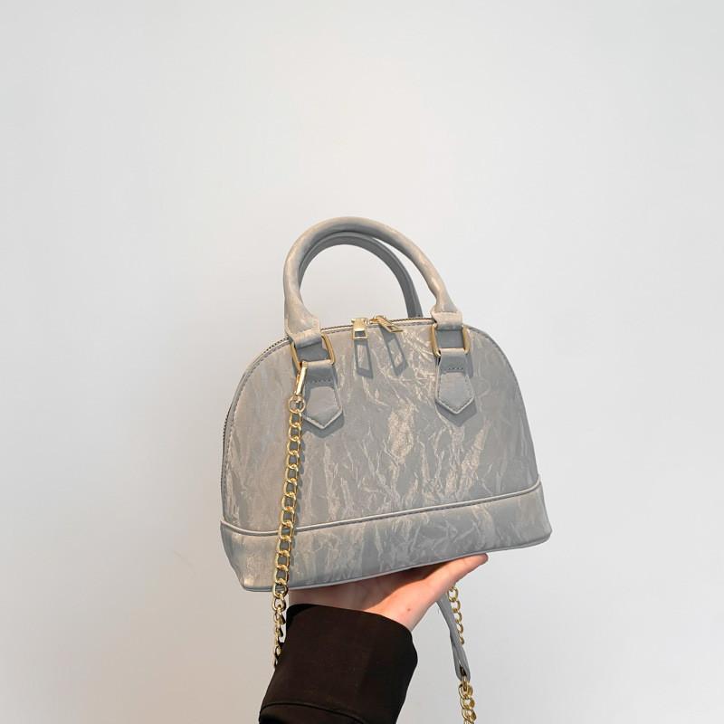 Trendy Street Style Shell Bag For Women 2024 Fashionable Simple Pu Shoulder Bag