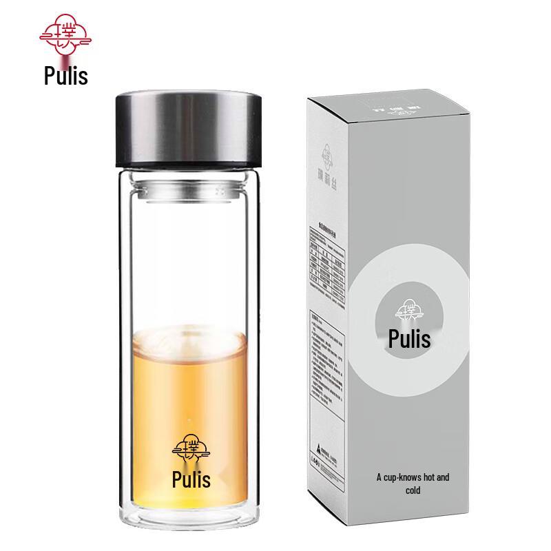 

Puriss PLS8077 Classic Double-Layer Glass Cup 300ml