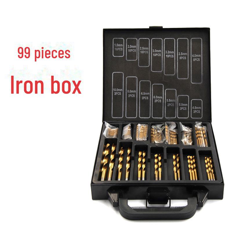 Titannitridbelagt borsett, 1,5-10 mm, rett skaft for trebearbeiding og håndborebruk