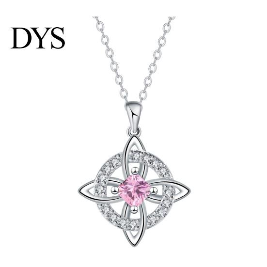 Birth Month Stone Necklace Celtic Knot Witches Birthstone Sparkling Symbol Magic Wiccan Spiritual Jewelry Gift for Women Mom Wife Girlfriend