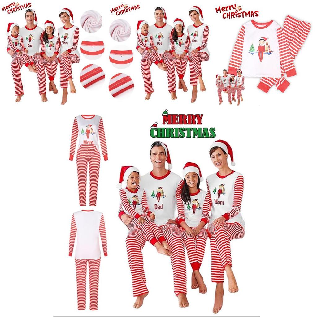 Superweicher Weihnachts-Schlafanzug für Kleinkind, Baby, Kinder, Langarm-Nachtwäsche, Weihnachtsgeschenk