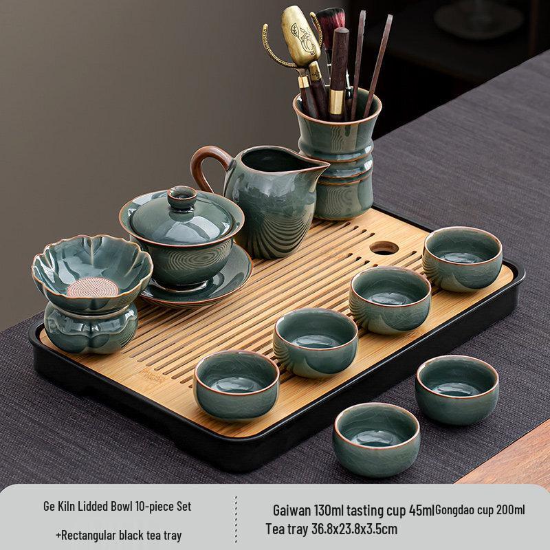 Elegant Ceramic Kung Fu Tea Set