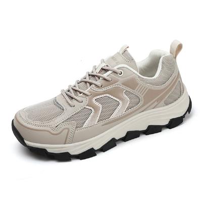 Casual Sneakers Men Comfortable Breathable Soft Flat Low-top Mesh Shoes Anti-slip Lace-up Casual Outdoor Hiking Shoes Men
