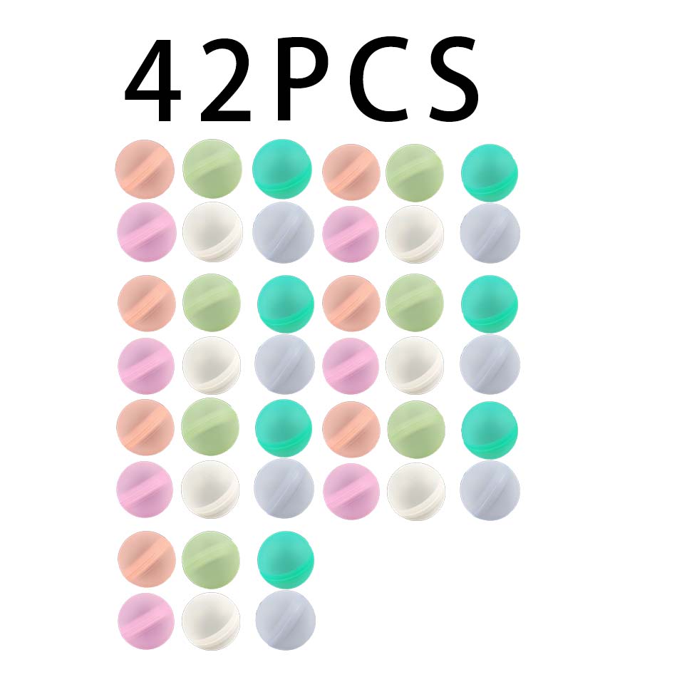 6-60Pcs Reusable Water Balloons Quick Fill Self Sealing Water Bomb For Summer Games Children'S Adult Outdoor Activities Toy Gift