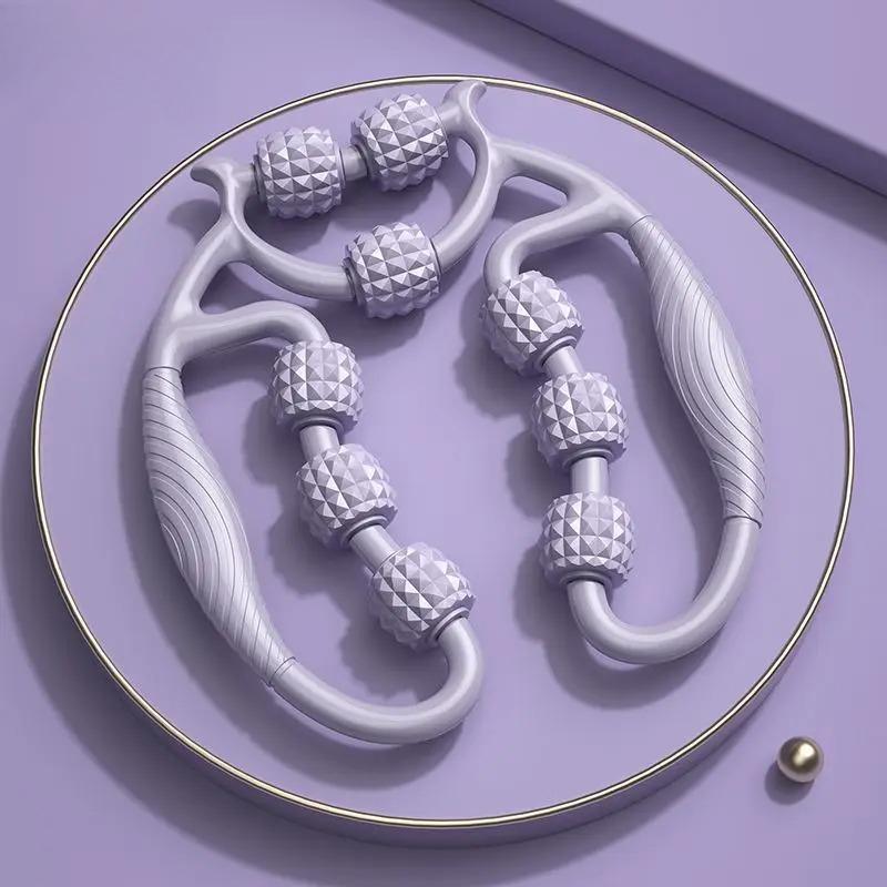 High Quality Nine Wheel Circular Leg Clamp, Thigh Muscle Relaxor, Leg Stretching Massager, Beautiful Leg Yoga Massage Roller