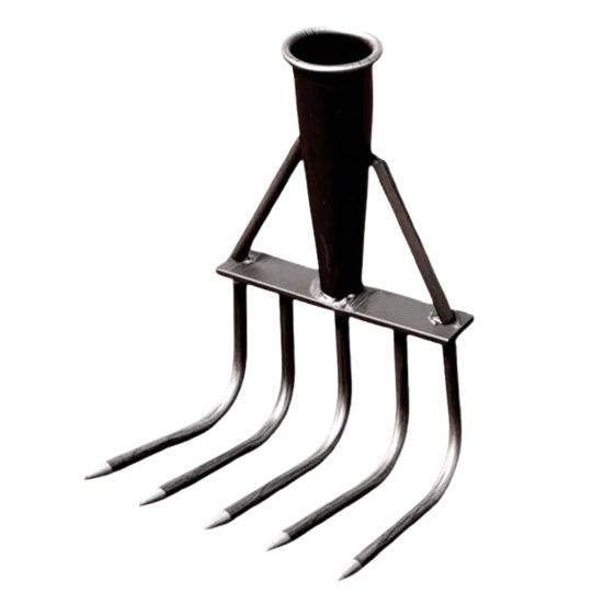 Steel Weeding Rake Detachable Gardening Hand Weeder Heavy-Duty Weeding Rake for Soil Loosening Raking Vegetable Field