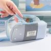 Large Capacity Pen Bag Plaid Color-Blocking Stationery Bag Korean Pencil Pouch  Gift