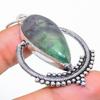 Green Fluorite Gemstone Handmade 925 Sterling Silver Jewelry Pendant 2.29" SU-6906