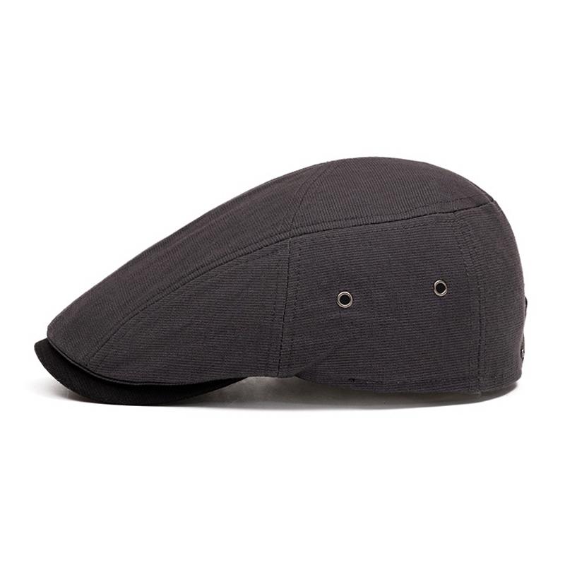 Men's Beret British Retro Summer Breathable Peaked Cap Forward Hat Women's Newspaper Hat