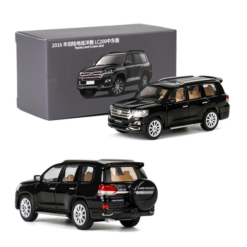 1/64 Toyotas Land Cruiser LC200 2016 SUV Alloy Car Model Diecast Metal Off-road Vehicles Car Model Miniature Scale Kids Toy Gift