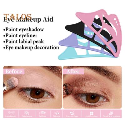5-In-1 Silicone Eyeshadow Stencil Tool Reusable Beginner Eyeshadow Assistant Eyeshadow Drawing Guide Helper Shaper Eyeshadow Mapping Template