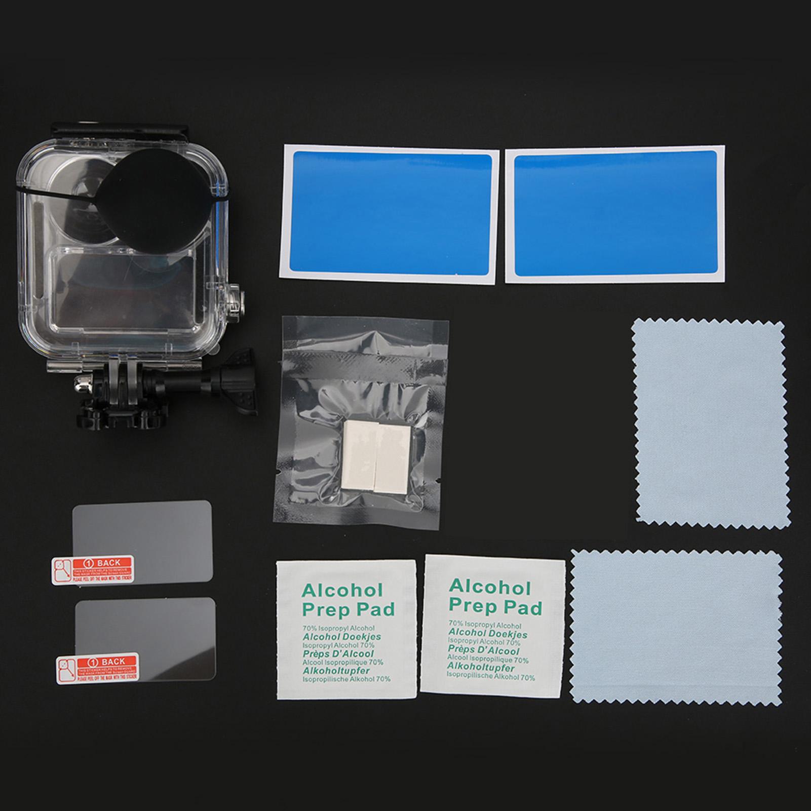 

Водонепроницаемый корпус, защитный чехол для камеры, комплект с закаленной стеклянной пленкой против запотевания